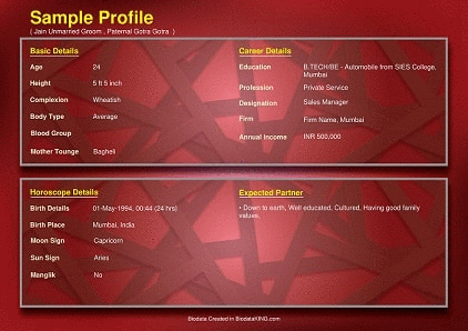 Sample tamil marriage biodata Cv Full